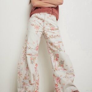 We The Free Eden Slouch Wide-Leg Denim Size 24 NWT